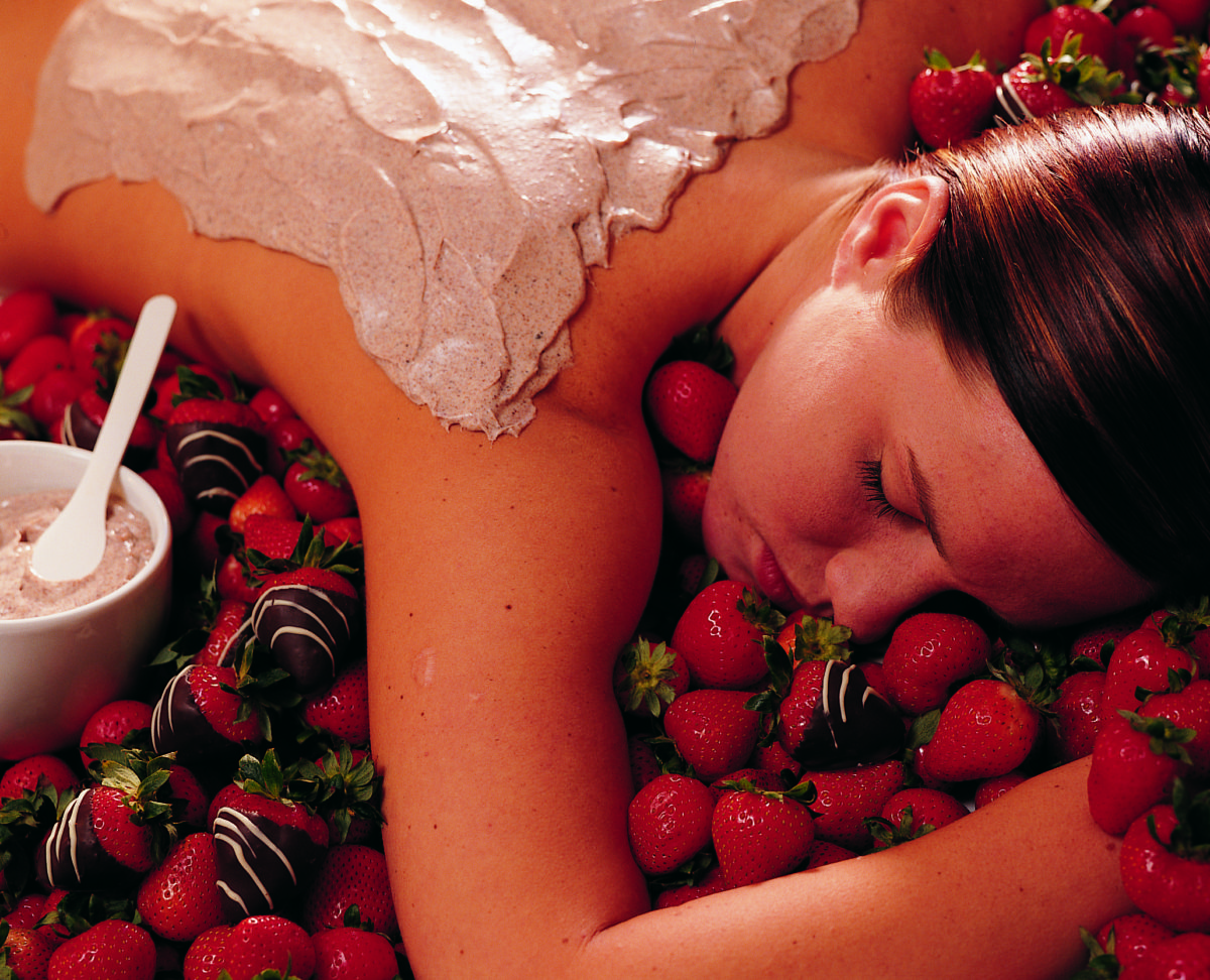 Chocolate Dipped Strawberry treatment at Spa at Hershey