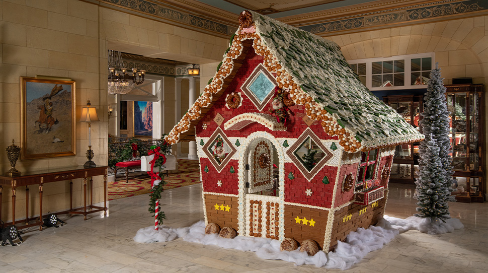 Life-sized gingerbread house