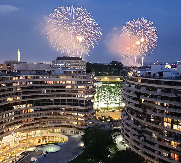 The Watergate Hotel fireworks