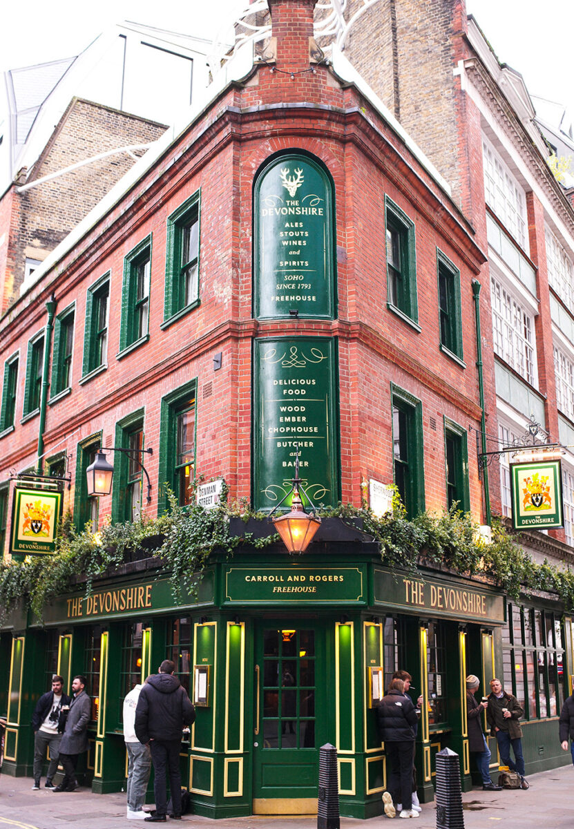 The Devonshire is a classic London pub. 