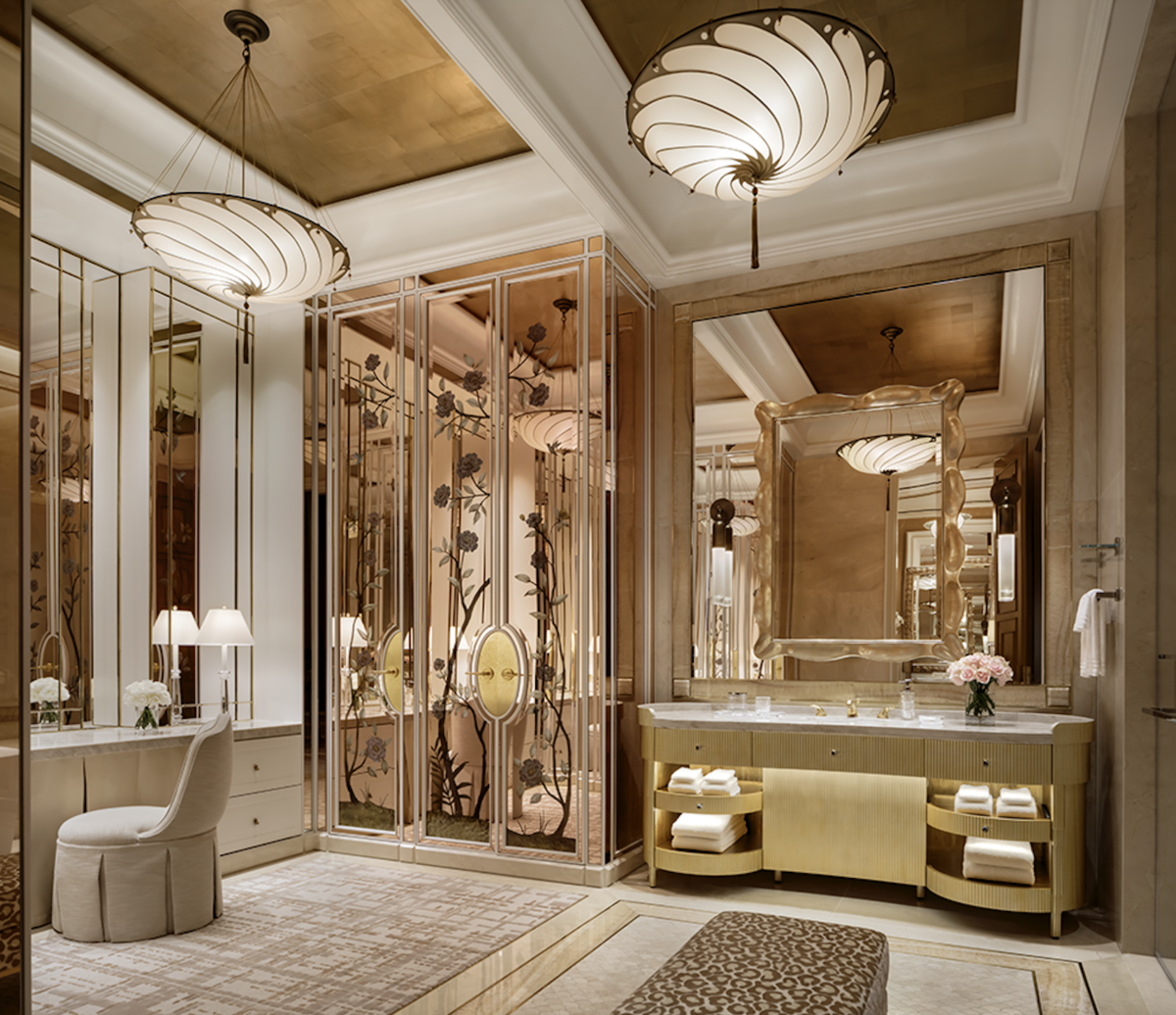 The beautiful bathroom at the Wynn Las Vegas' new villa