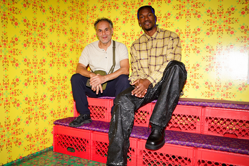 Artist Hassan Hajjaj and Jimmy Butler