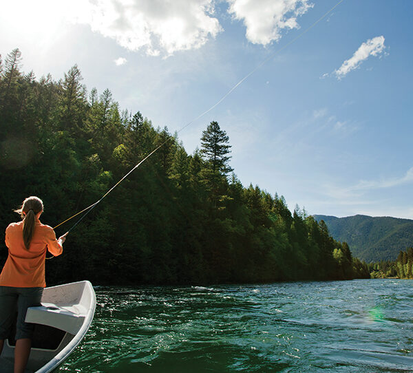 Fly fishing at Montage Big Sky