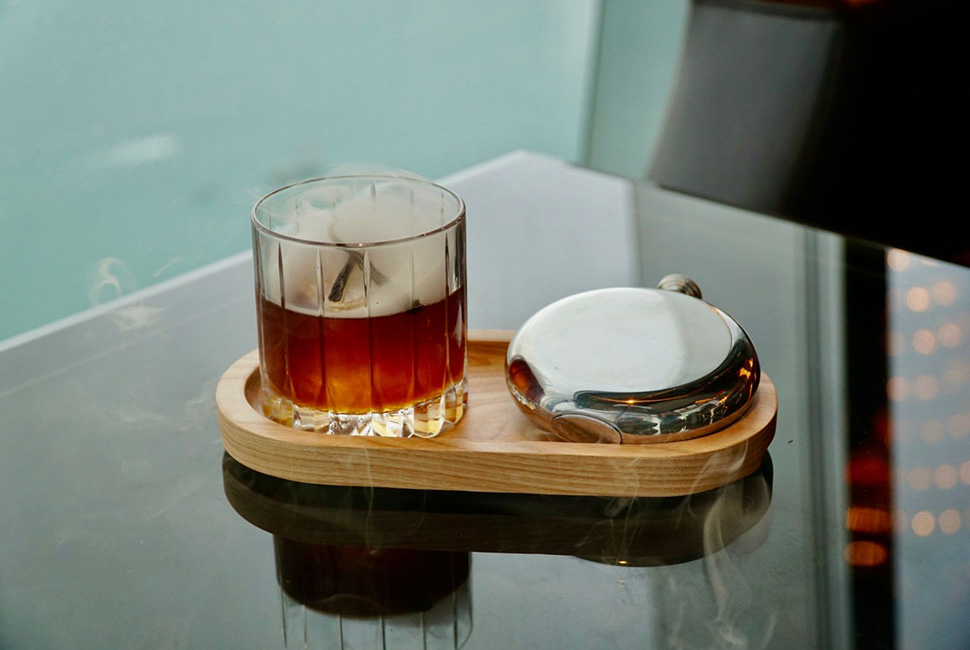 Savor the Woody cocktail at The Ritz-Carlton, Hong Kong