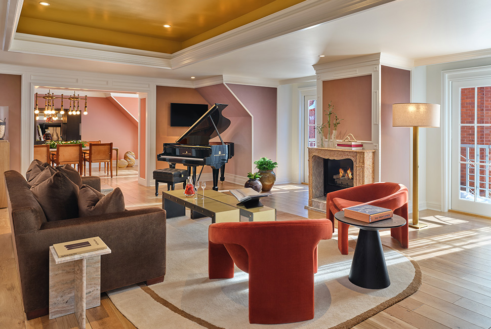 Stay in the cognac-inspired Paradis Suite at The St. Regis Aspen Resort