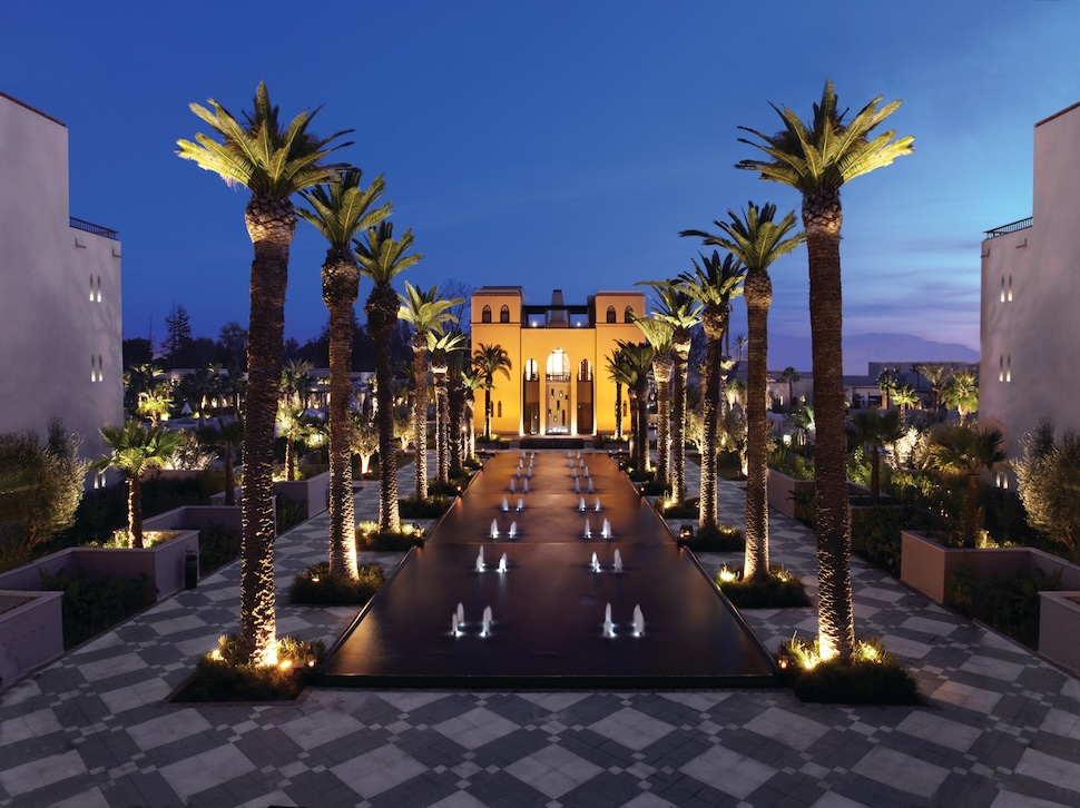 Four Seasons Resort Marrakech's palm-lined exterior